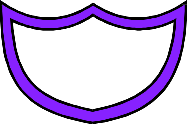Purple Shield on Black Background Clipart - Eye-Catching Graphics