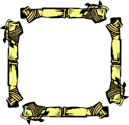 Yellow Border Square Frame Clipart for Creative Designs