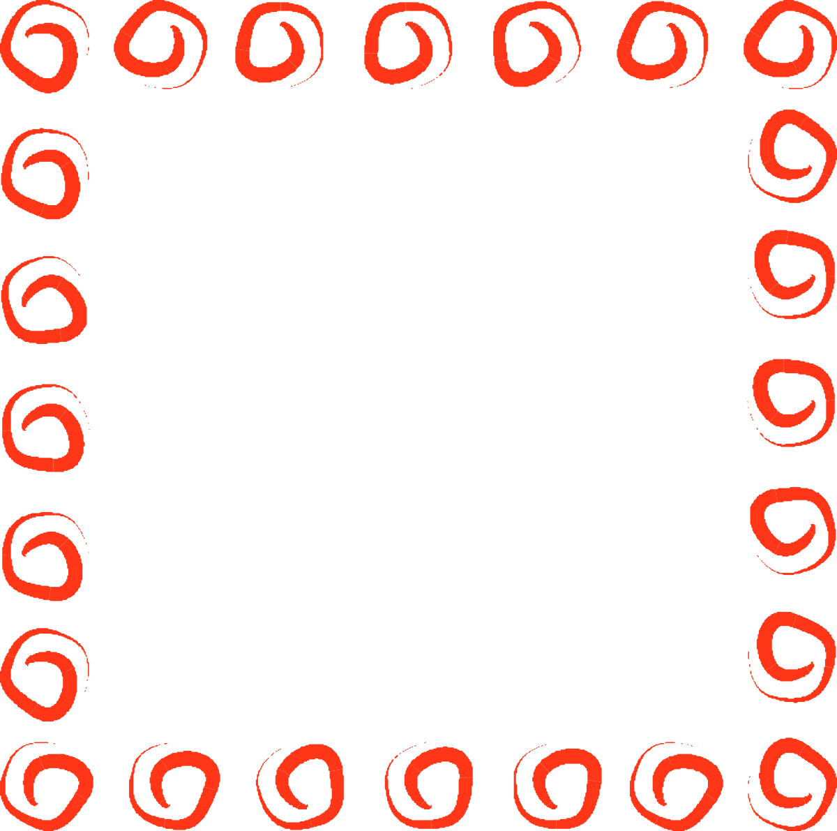 a square frame with red and black swirls clip art png transparent Elegant Square Frame with Red and Black Swirls Clipart