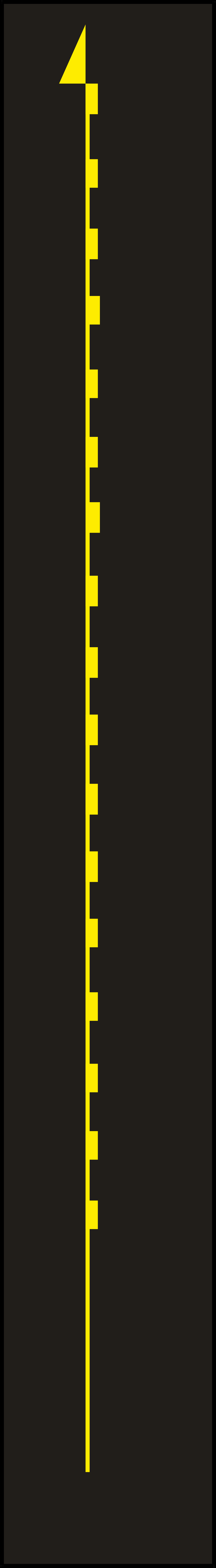 Yellow Ruler Clipart with Black Background - Perfect for Borders and Design Elements