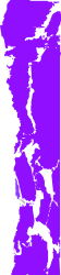 Purple Paint Stroke Clipart with White Outline for Creative Borders and Bars