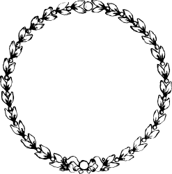 Floral Leaf Circle Clipart - Beautiful Borders with Plants