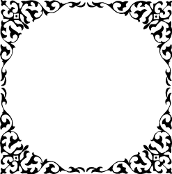 Black Square with White Border Clipart - Stylish Geometric Design