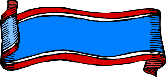 Blue and Red Flag with White Stripe - Vibrant Clipart for Every Occasion