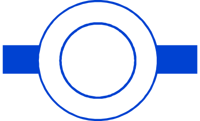 Blue and White Circle Clipart - Stylish Borders and Miscellaneous Designs