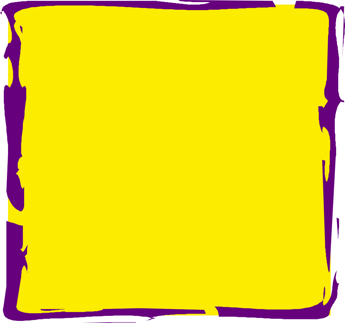 Yellow Square with Black Border Clipart - Stylish Borders and Frames