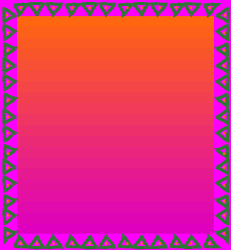 Square Frame with Triangles - Decorative Borders Clipart
