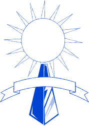 Tie with Sun Behind - Vibrant Clipart for Unique Designs