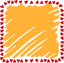 Heart Shaped Frame with Red Hearts Clipart for Creative Designs