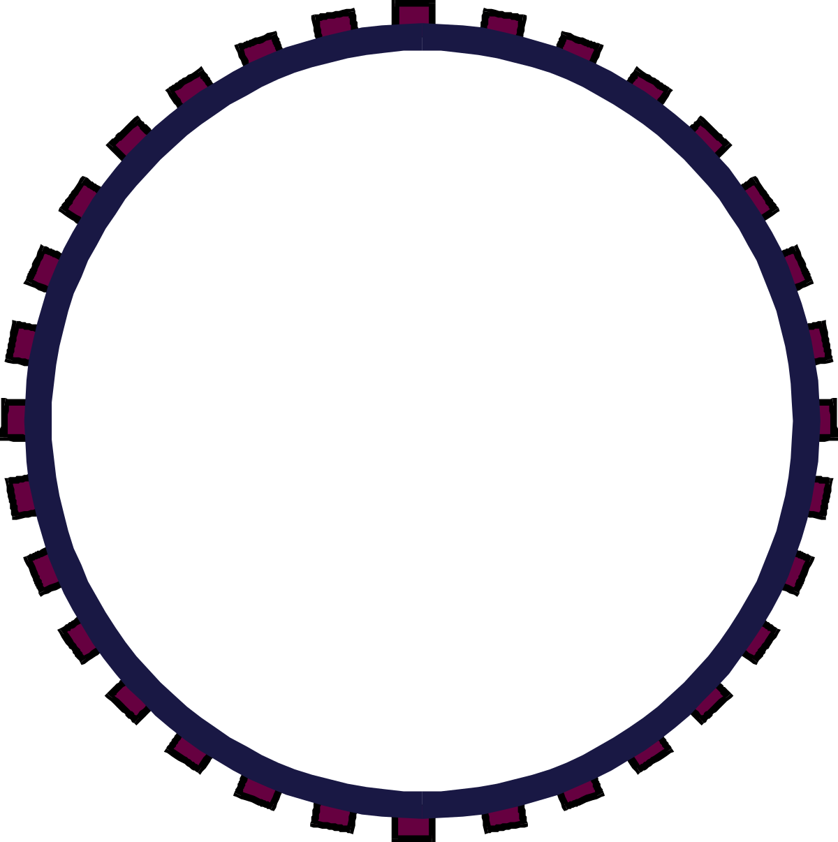 Circle Clipart with White Background - Versatile Borders and Miscellaneous
