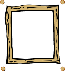 Square Frame with Brown Border Clipart - Versatile Design Element