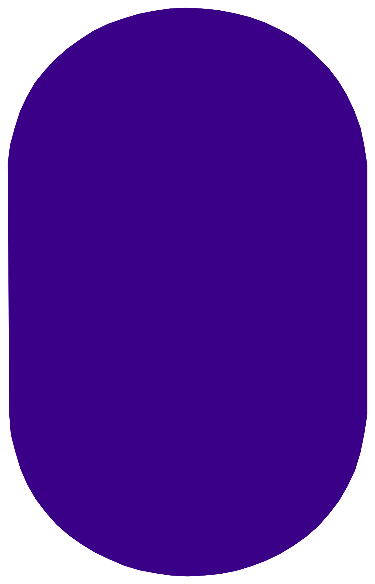 Purple Oval Clipart with White Outline - Versatile Borders and Miscellaneous Designs