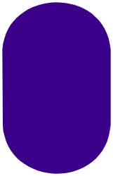 Purple Oval Clipart with White Outline - Versatile Borders and Miscellaneous Designs