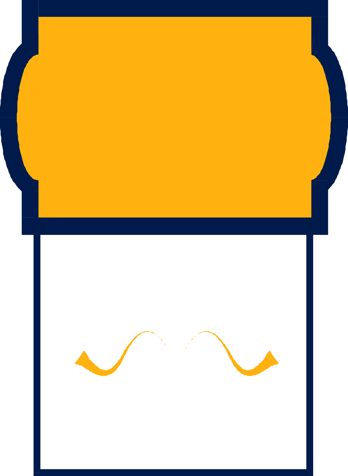 Yellow and Blue Pill Clipart - Vibrant Medicine Illustration