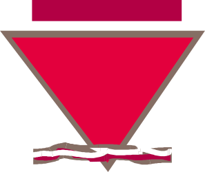 Red Triangle with White Overlay - Versatile Clipart Design