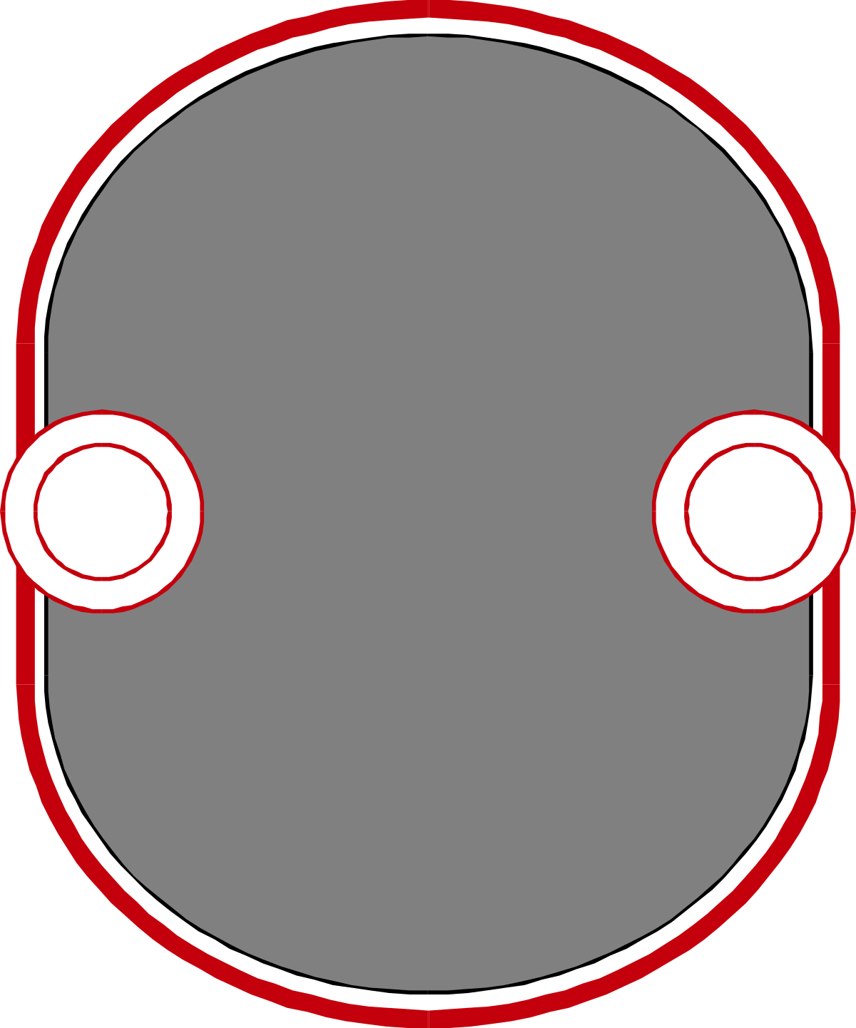 Hockey Mask Clipart with Red Circles - Perfect for Sports Designs