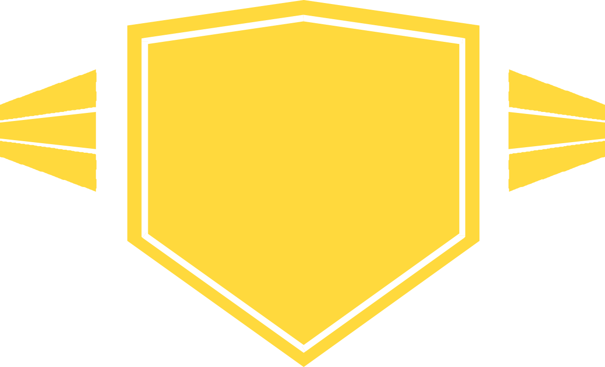 Yellow Shield with Upward Arrows Clipart - Vector Graphic for Creative Projects