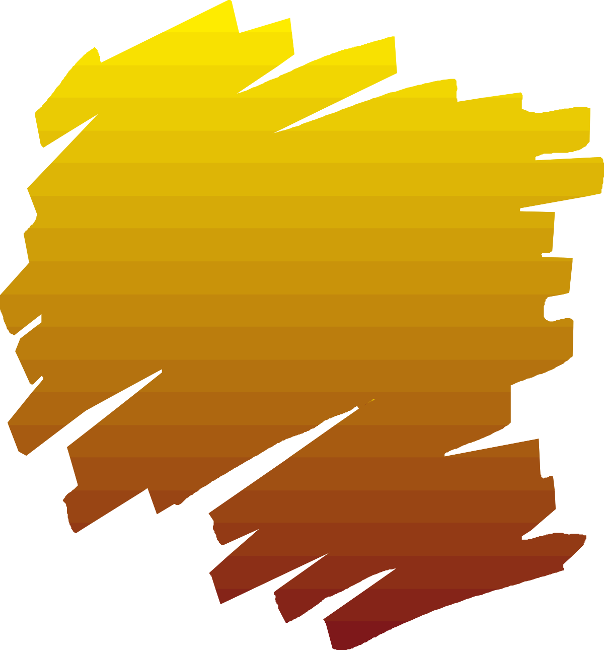 a yellow and orange paint stroke clip art png transparent Yellow and Orange Paint Stroke Clipart - Vibrant Artistic Borders