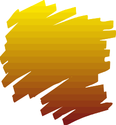 Yellow and Orange Paint Stroke Clipart - Vibrant Artistic Borders