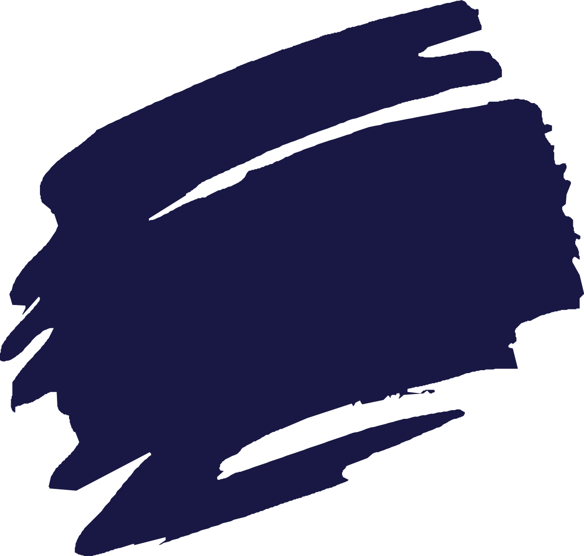 Blue Ink Stroke Clipart - Unique Borders for Creative Designs
