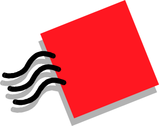 Red Book Clipart on Black Background | Vibrant and Versatile Design