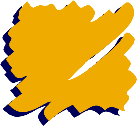 Yellow and Blue Paint Stroke Clipart for Creative Designs