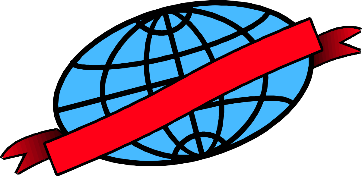 Red Arrow Pointing Towards Globe - Business Clipart for Professional Use