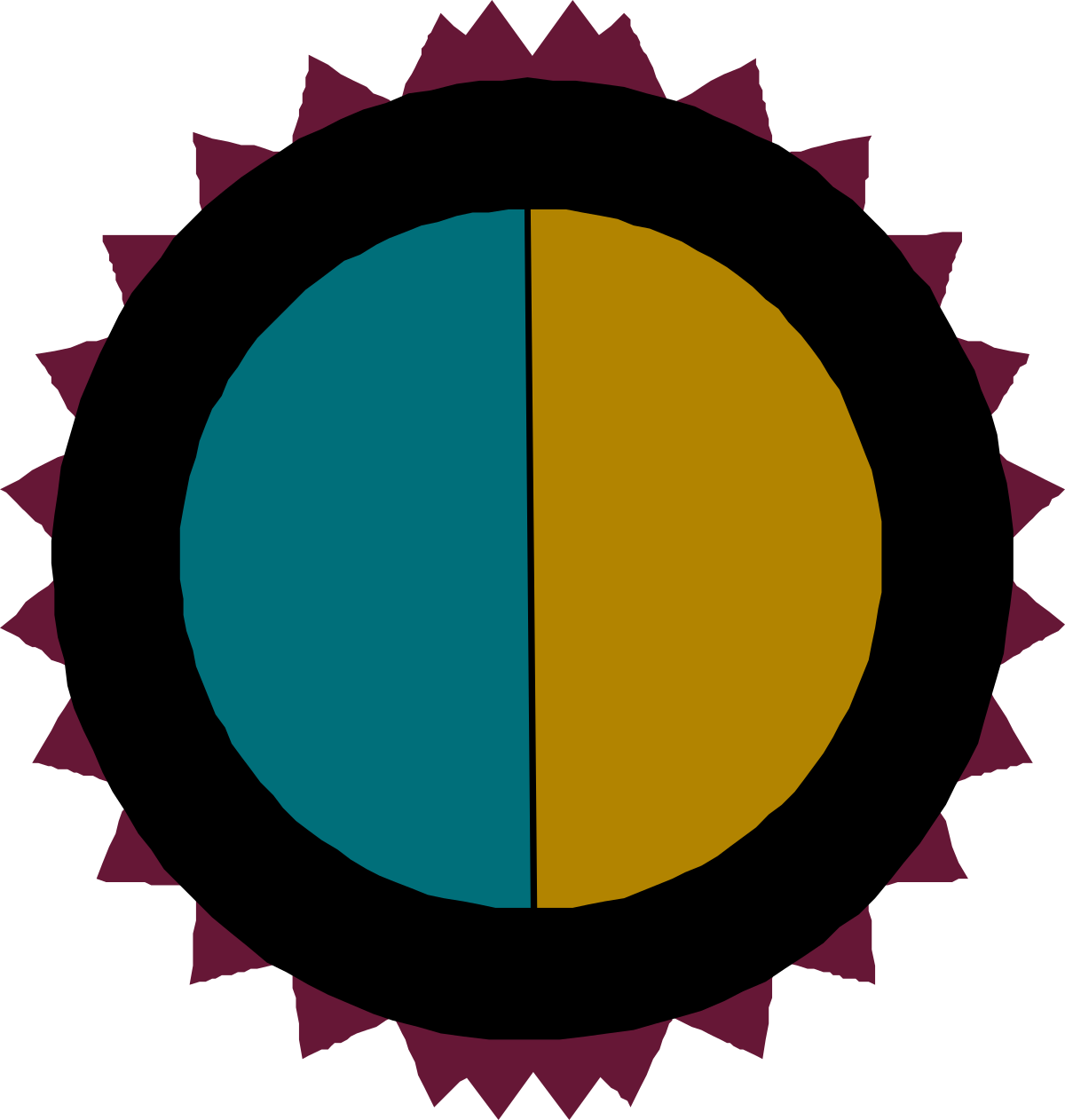 a sun with two different colors clip art png transparent Colorful Sun Clipart with Two Distinct Hues for Creative Designs