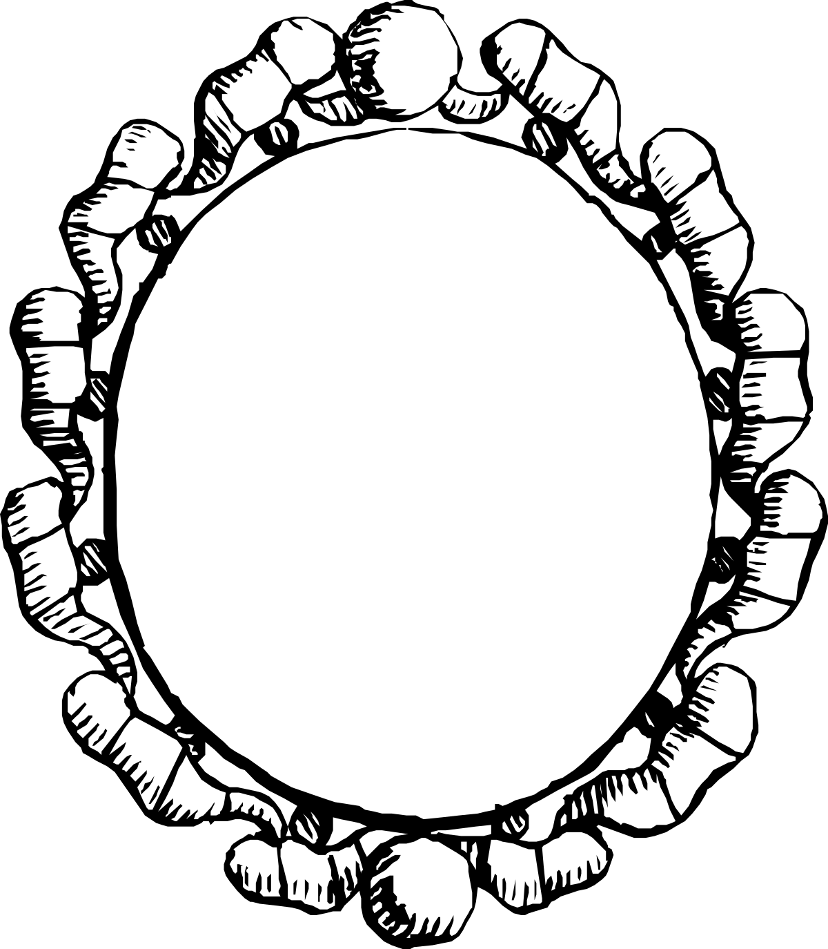 a circle with hands around it clip art png transparent Circle with Hands Around It Clipart - Symbol of Unity and Support