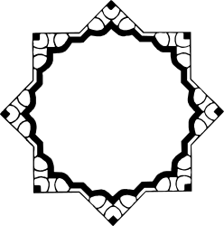 Black and White Circular Pattern Clipart  Elegant Borders and Backgrounds