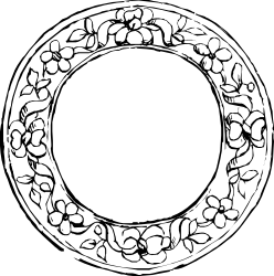 Circle Clipart with Leaves and Petals - Beautiful Borders for Nature Designs
