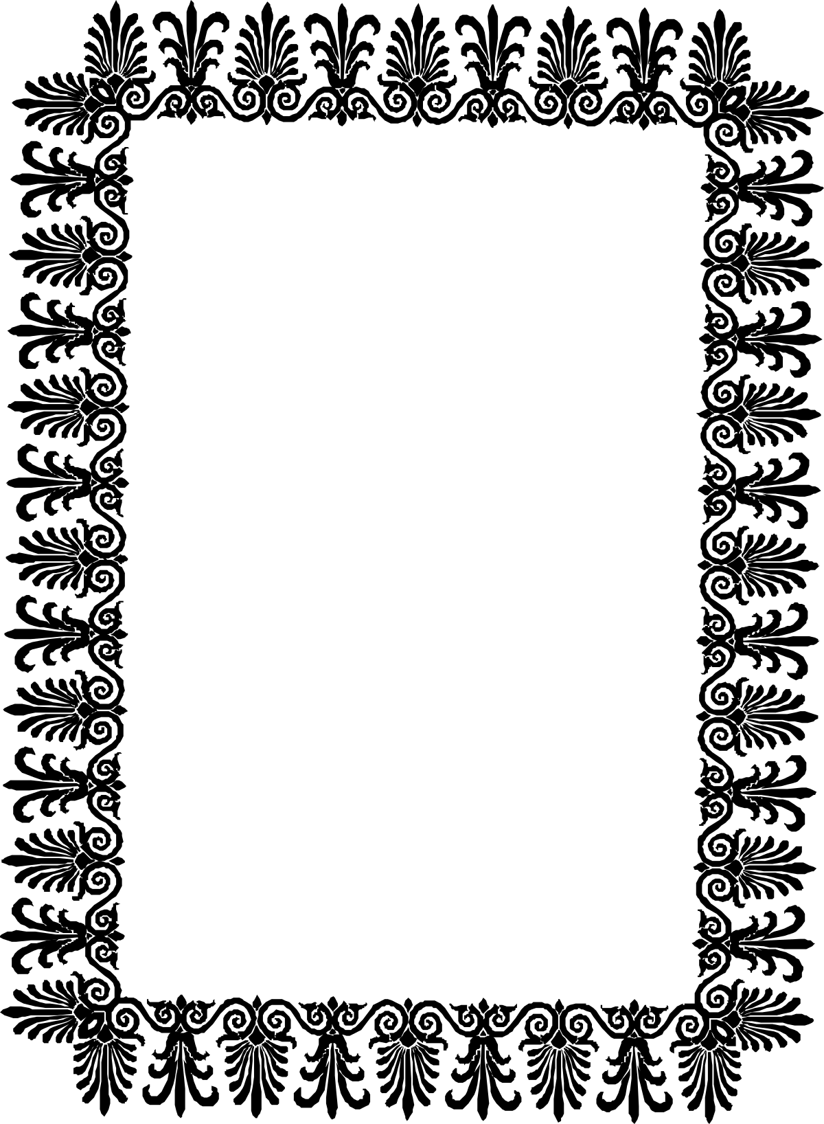a black and white photo of a black and white photo of a black and white photo of a black and clip art png transparent Borders and Frames Clipart - Unique Black and White Design