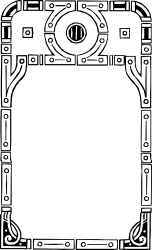 Black and White Square Frame Clipart - Versatile Borders for Design