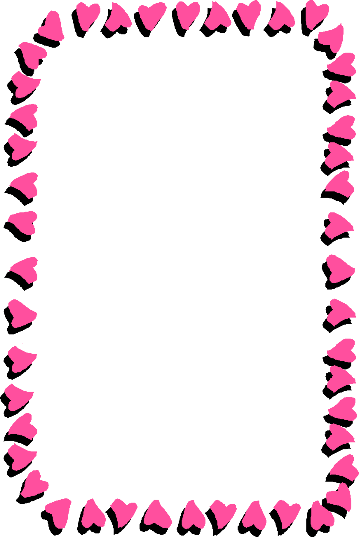 a frame with hearts on it clip art png transparent Heart Frame Clipart: Perfect Borders for Holiday Designs