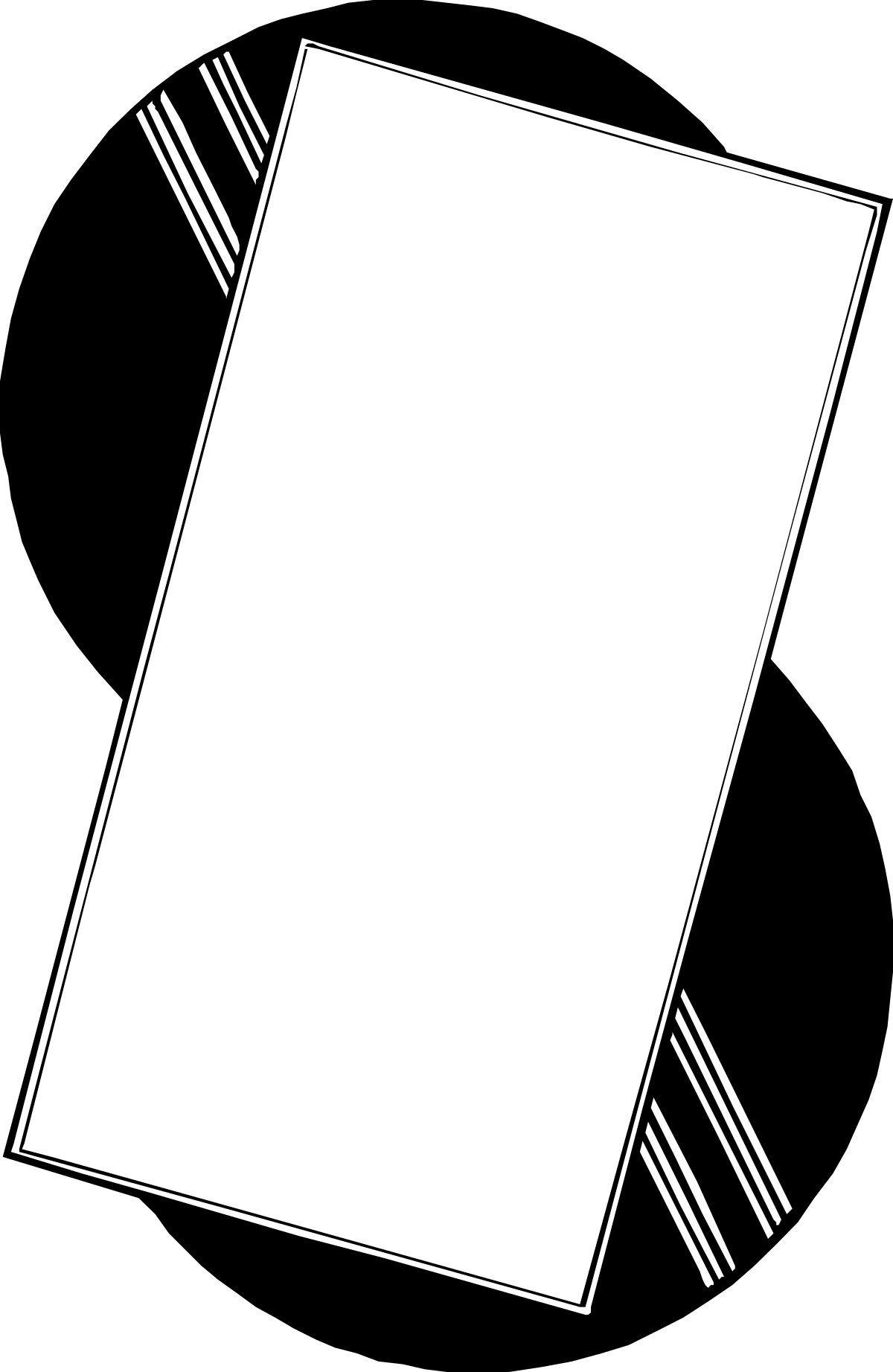 Borders and Business: Diagonal Pattern White Square Clipart