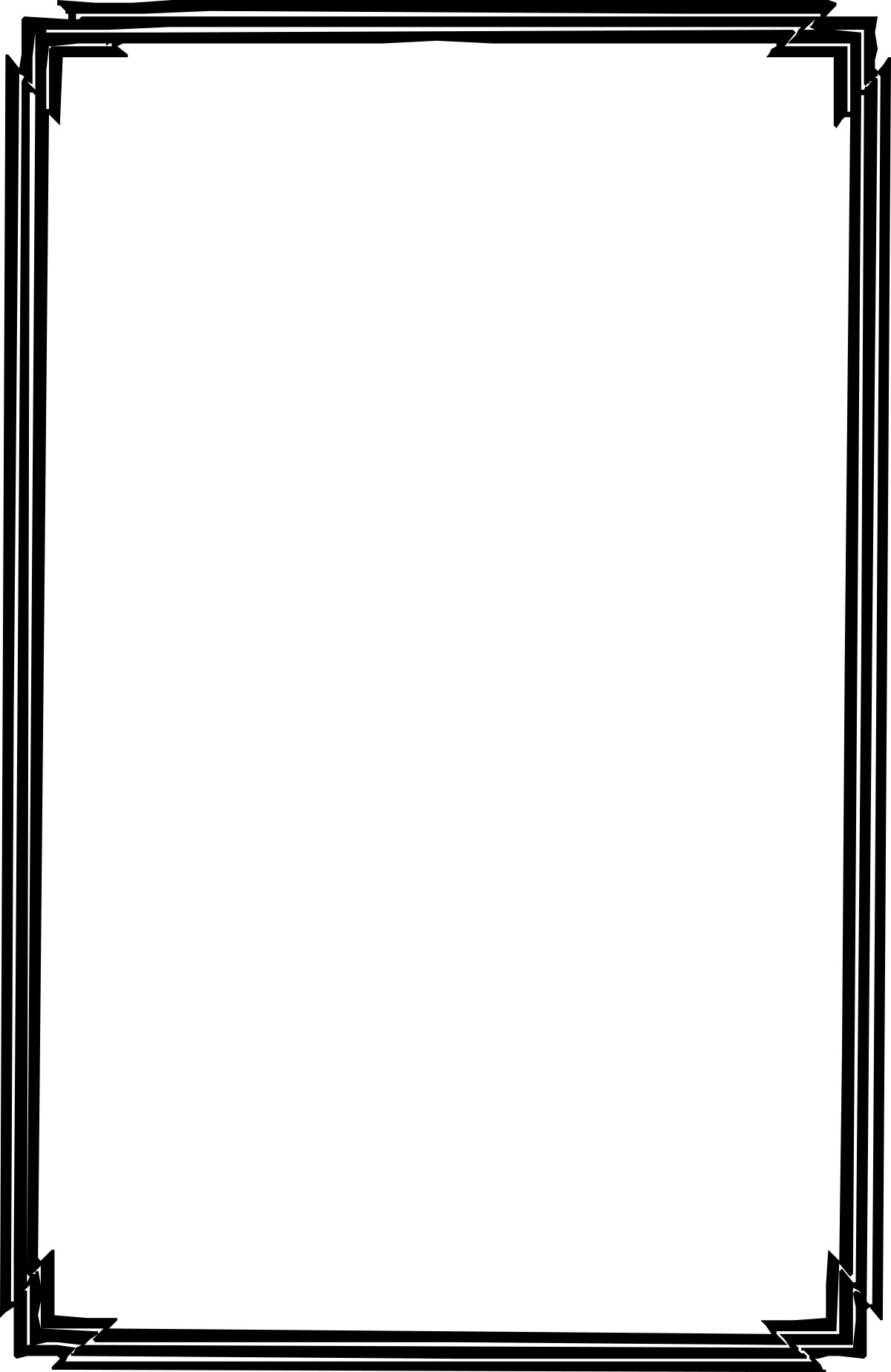 Elegant Square Frame with Black Border Clipart for Versatile Design