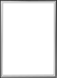 Elegant Black Border Clipart - Perfect for Framing Your Designs