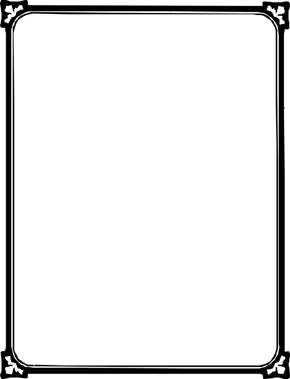 Black Border Square Frame Clipart for Elegant Designs