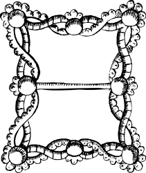 Black and White Cat Frame Clipart - Charming Borders for Pet Lovers