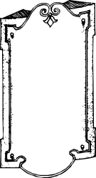 Black and White Scroll Frame Clipart - Elegant Borders and Miscellaneous Designs