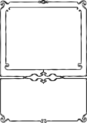 Black and White Frame Set - Elegant Clipart Borders for Creative Projects