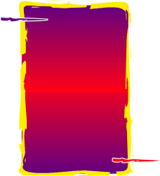 Red and Yellow Square Clipart with Bold Stroke - Versatile Borders and Frames