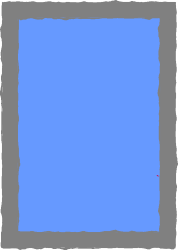 Blue Square with Red Dot - Stylish Borders and Frames Clipart