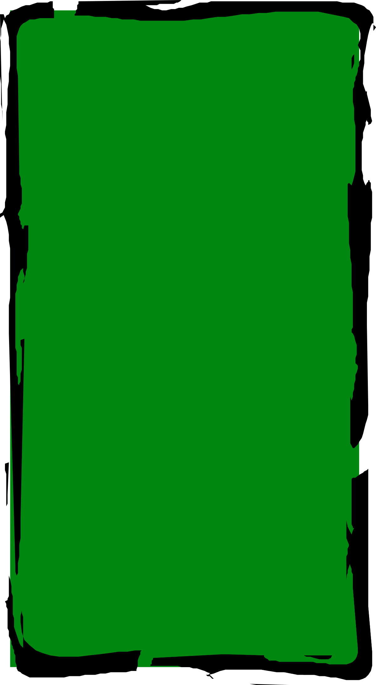 Green Paint Brush Stroke Clipart - Vibrant Borders and Frames