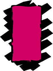 Pink Paint Stroke on Black Background Clipart - Artistic Borders & Miscellaneous Designs