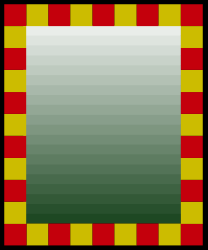 Red and Yellow Square Border Clipart for Creative Projects
