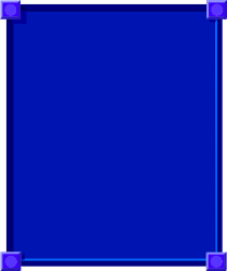 Blue Square Frame Clipart with Elegant Borders for Business Use