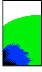 Green Screen with Black Background Clipart - Versatile Borders & Miscellaneous Graphics
