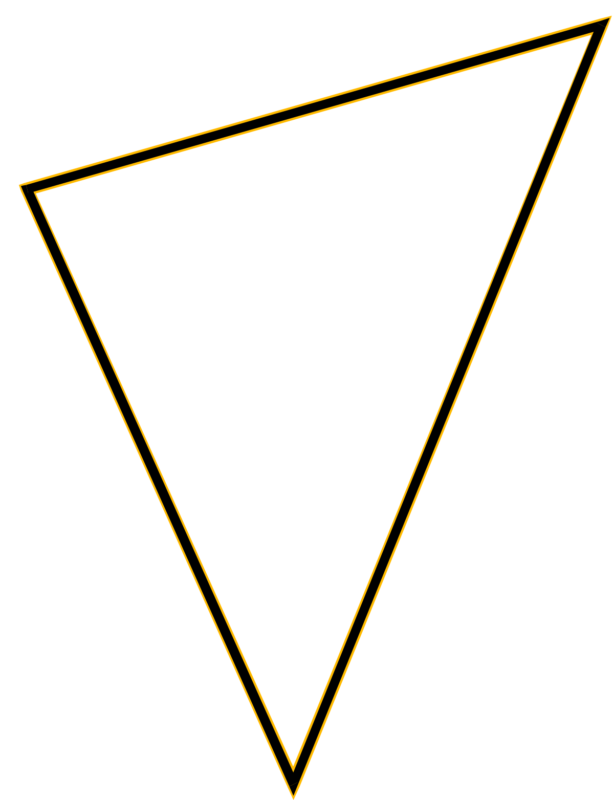 a triangle with a black outline clip art png transparent Triangle Clipart with Black Outline - Versatile Borders and Miscellaneous Designs