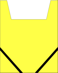 Yellow Envelope with Black Interior Clipart: Versatile Borders and Miscellaneous Designs